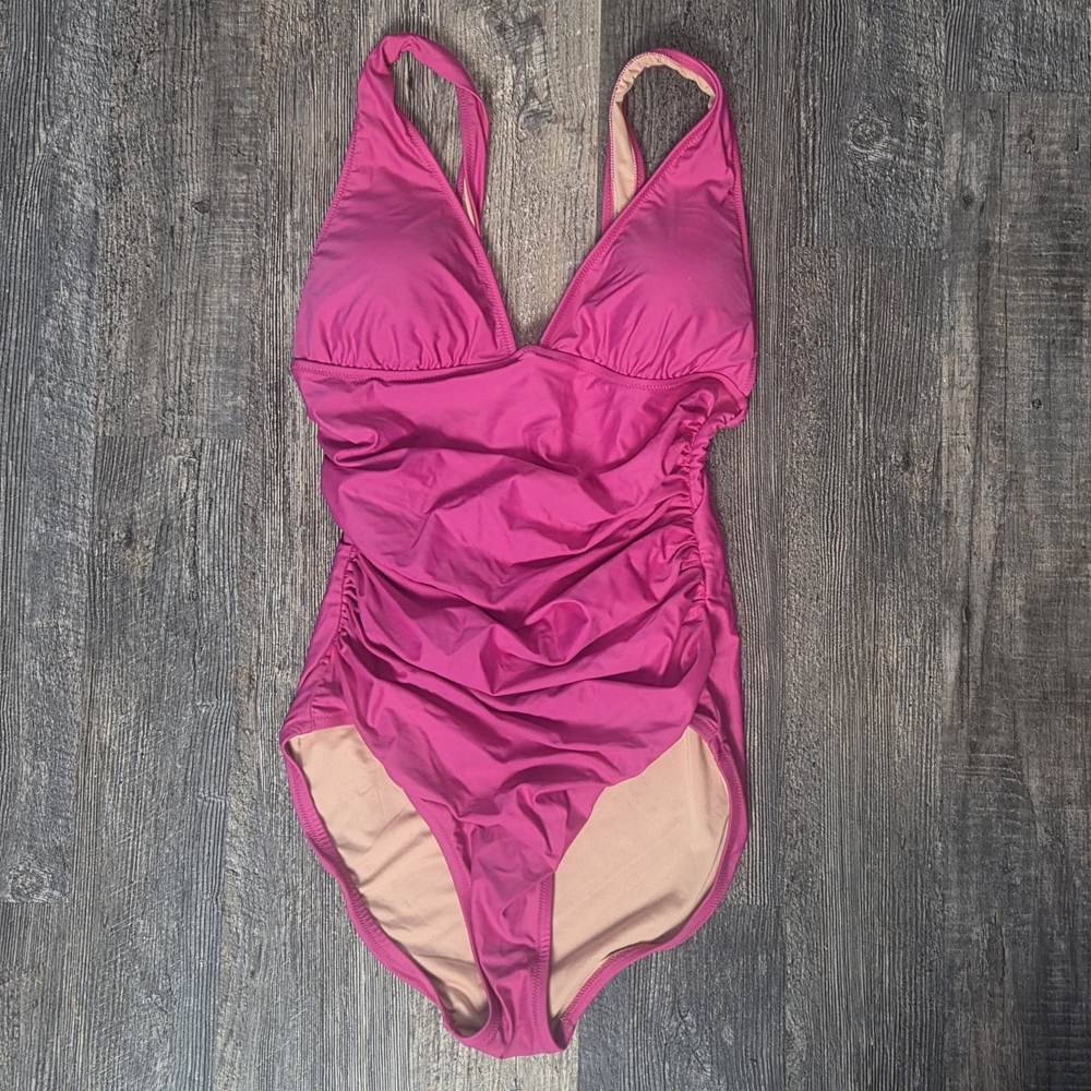 J. Crew Hot Pink One-Piece Swimsuit